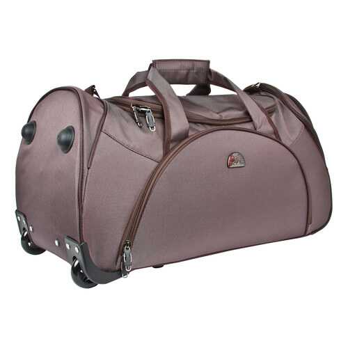 Дорожная сумка Polar 7037.5 коричневая 33 x 65 x 35 в Сплав