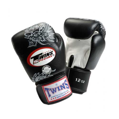 Боксерские перчатки Twins Special FBGVL3-6 FANCY BOXING GLOVES черно-серебряные в Сплав