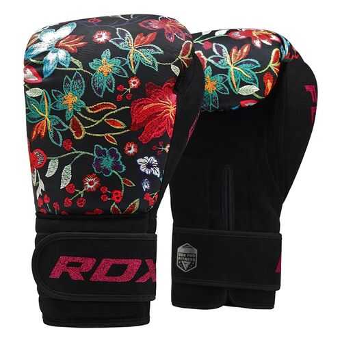 Боксерские тренировочные перчатки RDX FL-3 FLORAL BLACK в Сплав