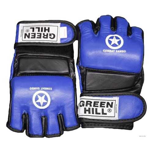 Перчатки для MMA Green Hill Combat Sambo MMR-0027CS, к/з, синие (M) в Сплав