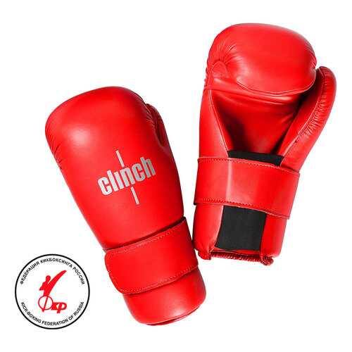 Перчатки полуконтакт Clinch Semi Contact Gloves Kick M красные 8 унций в Сплав