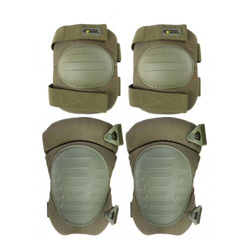 Защита колена и локтя Kamukamu 700864 оливковые One Size в Сплав