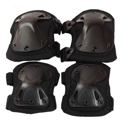 Защита колена и локтя Tactical Pro X-Form черная One Size в Сплав