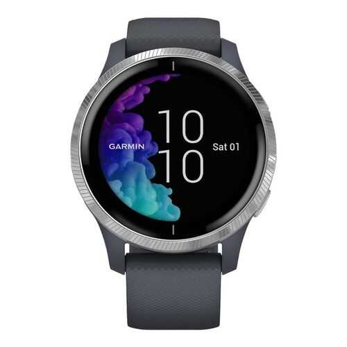 Спортивные наручные часы Garmin Venu Blue Granite/Silver в Сплав