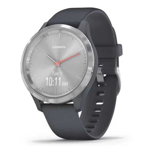 Спортивные наручные часы Garmin Vivomove 3S Silver/Granite Blue в Сплав