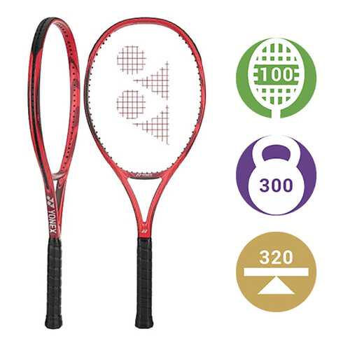 Ракетка для большого тенниса Yonex Vcore 100 92A2 красная в Сплав