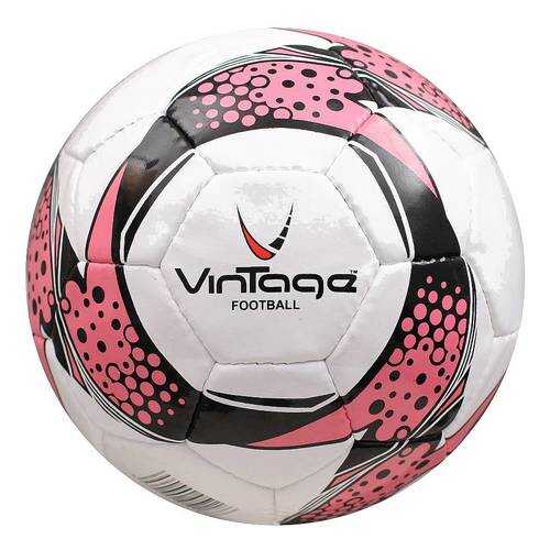 Футбольный мяч Vintage Football 118 №5 white/pink/black в Сплав