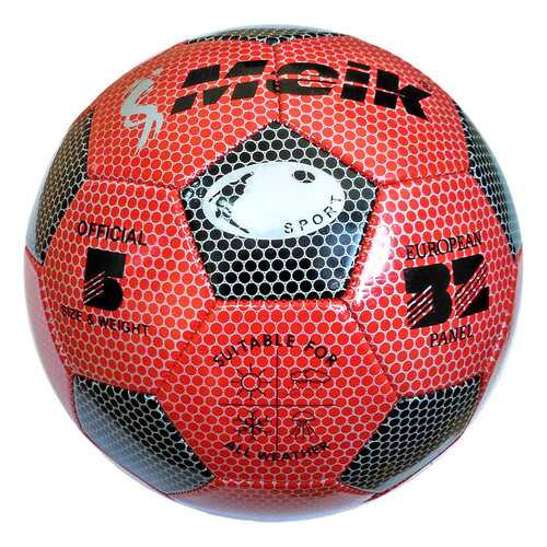 R18025 Мяч футбольный Meik-3009 3-слоя PVC 1.6, 300 гр, машинная сшивка в Сплав