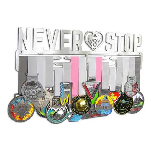 Держатель для медалей (Медальница) Never stop heart в Сплав