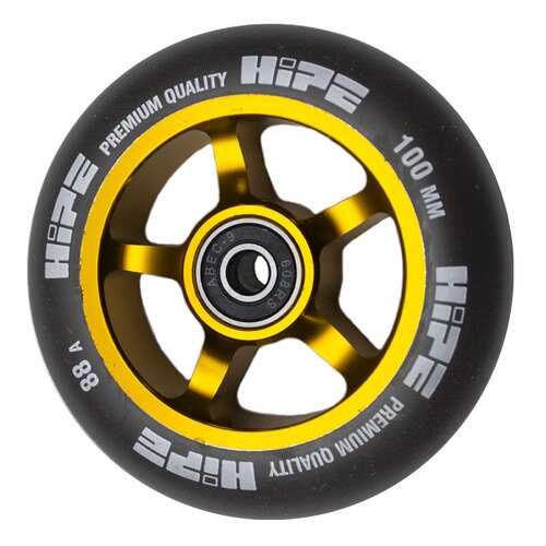 Колесо HIPE 5-Spoke 100mm золотой/черный в Сплав