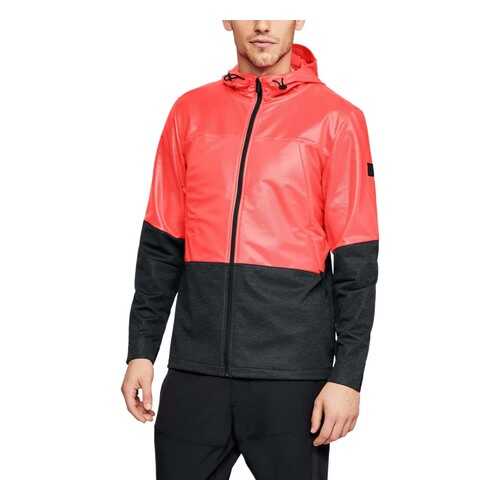 Куртка Under Armour Hybrid Windbreaker Hooded FZ, 986 красная/черная, MD в Сплав