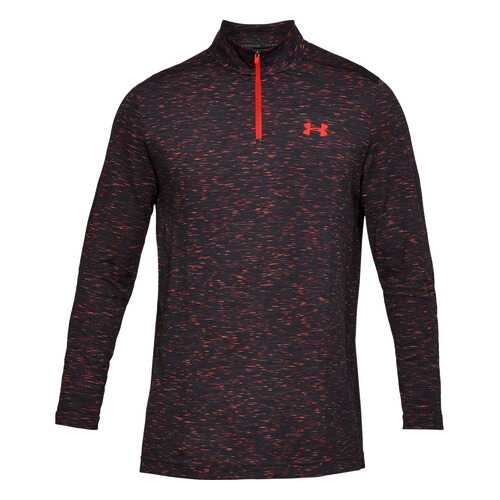 Лонгслив Under Armour Threadborne Seamless Half Zip LS, 016 черный/красный, SM в Сплав