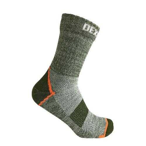 Носки DexShell Terrain Walking Ankle, зеленые/оранжевые, XL в Сплав