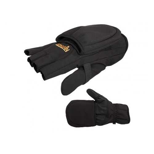 Перчатки-варежки мужские Norfin Softshell, черные, XL в Сплав