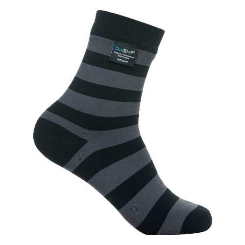Водонепроницаемые носки Dexshell Ultralite Bamboo Black grey stripe DS643 размер M (39-42) в Сплав
