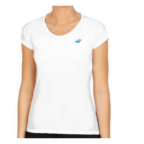 Футболка Babolat Core, white, XS INT в Сплав