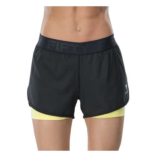 Шорты Fifty FA-WS-0103, black/yellow, L INT в Сплав