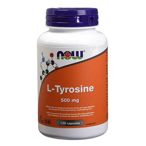 NOW Sports L-Tyrosine 120 капсул без вкуса в Сплав