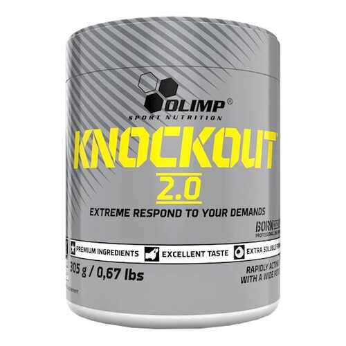 Предтренировочный комплекс Olimp Knockout 2.0 305 г цитрусовый пунш в Сплав
