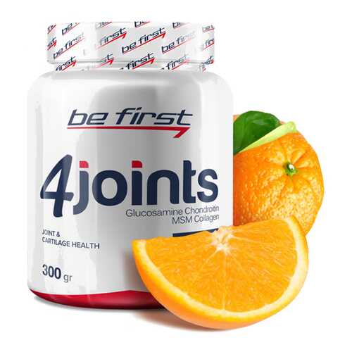 Средство для суставов и связок Be First 4joints в порошке 300 г, апельсин в Сплав