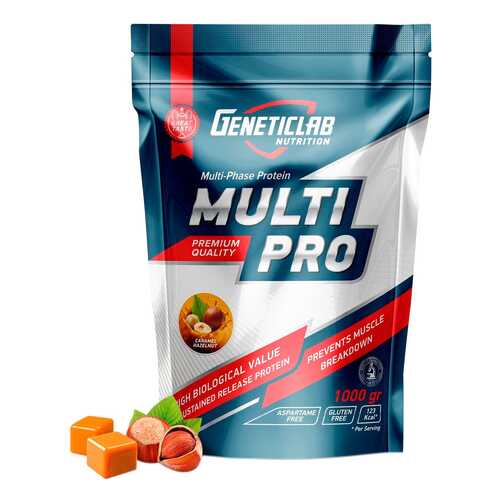 Протеин GeneticLab Nutrition Multi Pro 1000 г Caramel Hazelnut в Сплав