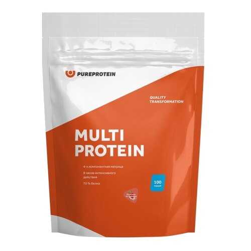 Протеин PureProtein Multi Protein 3000 г клубника со сливками в Сплав