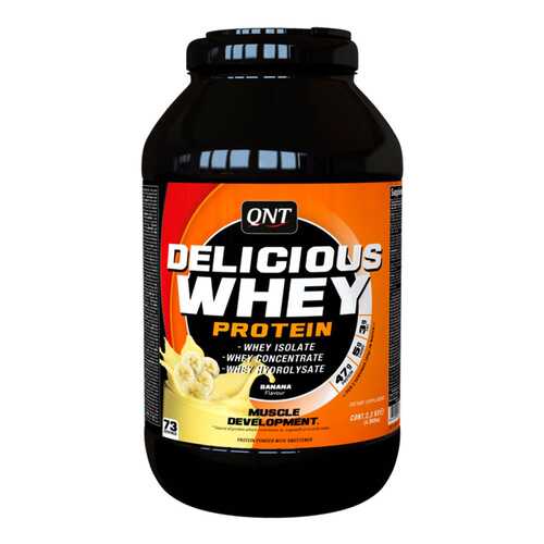 Протеин QNT Delicious Whey Protein 2200 г Banana в Сплав