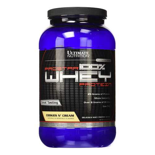 Протеин Ultimate Nutrition Prostar 100% Whey Protein 900 г Cookies & Cream в Сплав