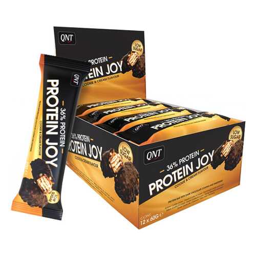 QNT Protein Joy Bar Box 12 x 60g (12 шт.), Печенье-крем в Сплав