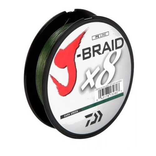Леска плетеная Daiwa J-Braid X8 300м 0,13мм зеленая в Сплав