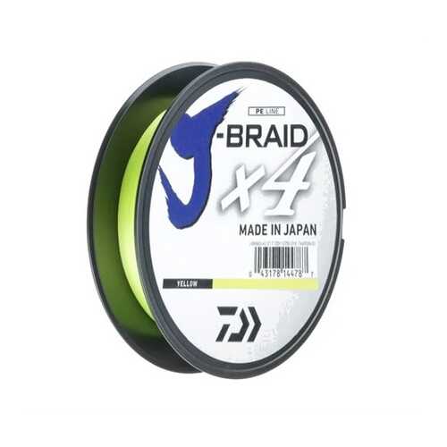 Леска плетеная J-Braid X4 флуор-желтая 135m в Сплав