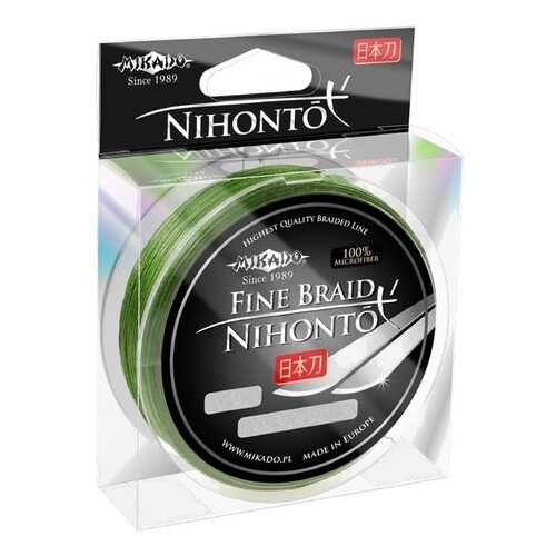 Леска плетеная Mikado Nihonto Fine 0,1 мм, 150 м, 7,7 кг green в Сплав