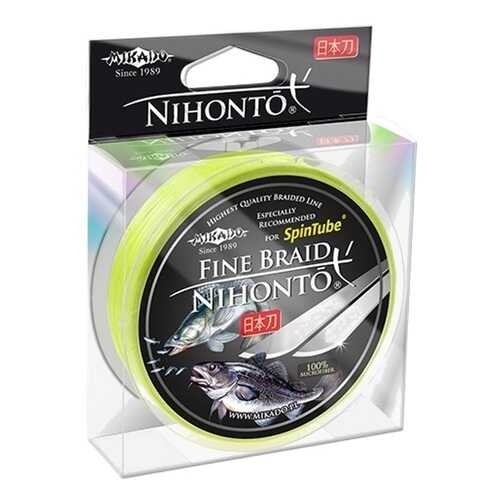 Леска плетеная Mikado Nihonto Fine 0,2 мм, 150 м, 16,6 кг fluo в Сплав