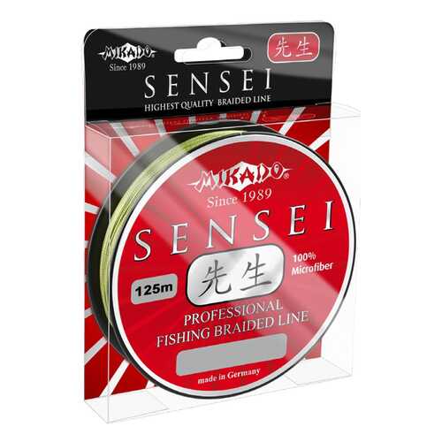 Леска плетеная Mikado Sensei 0,3 мм, 125 м, 29,1 кг green в Сплав