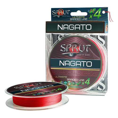 Леска плетеная Sprut Nagato Hard Ultimate x4 Hot Red 140 м, 0,12 мм, 9,1 кг в Сплав