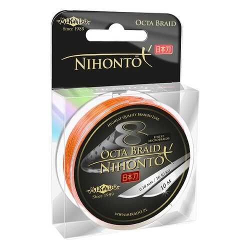 Шнур плетеный Mikado Nihonto Octa 0,3 мм, 150 м, 29,9 кг orange в Сплав