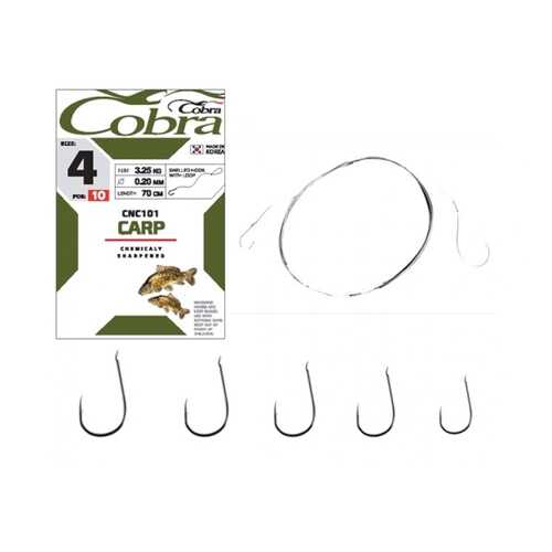 Рыболовные крючки Cobra Carp №8, 10 шт. в Сплав