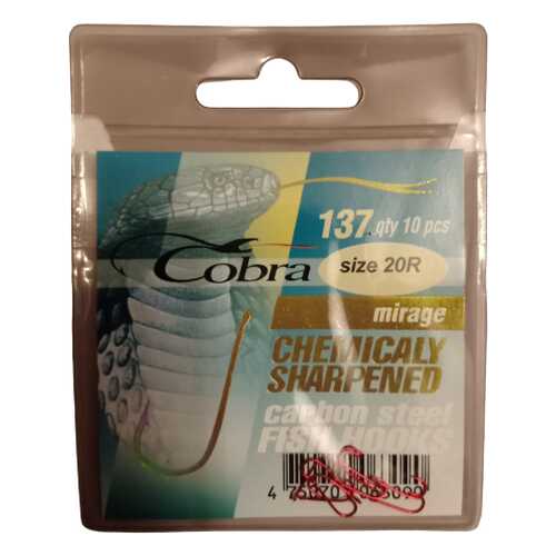 Рыболовные крючки Cobra Mirage №20R, 10 шт. в Сплав