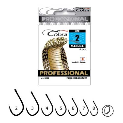 Рыболовные крючки Cobra Pro Maruka №7, 10 шт. в Сплав