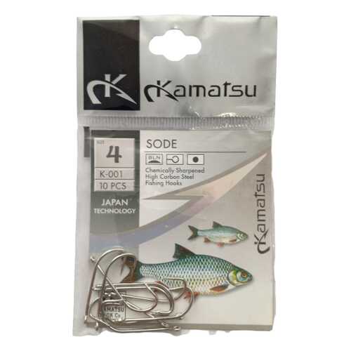 Рыболовные крючки Kamatsu Sode №4, 10 шт. в Сплав