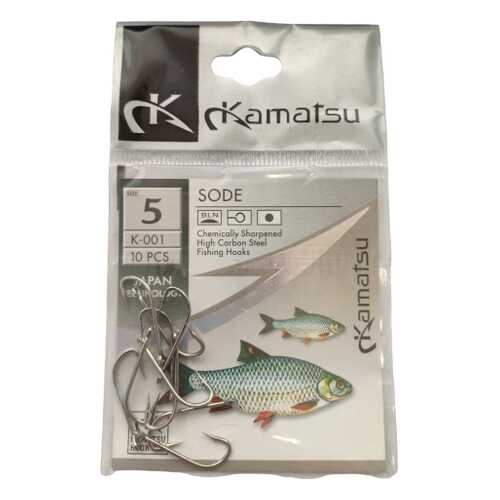 Рыболовные крючки Kamatsu Sode №5, 10 шт. в Сплав