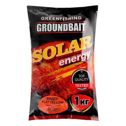 Прикормка летняя Green Fishing Solar Energy Фидер Flat Yellow 1 кг в Сплав