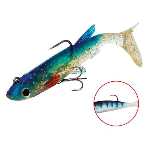 Виброхвост оснащенный Mikado Crystal Fish WXH-65 8 см, 132, 2 шт. в Сплав