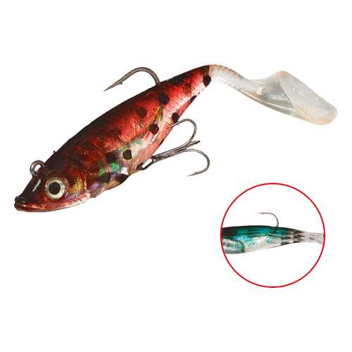 Виброхвост оснащенный Mikado Crystal Fish WXH-66 10 см, 37, 2 шт. в Сплав