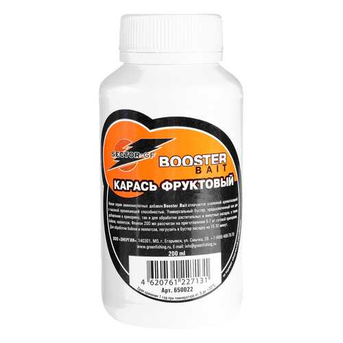 Добавка Green Fishing аминокислоты Booster Bait Карась фруктовый 200 мл в Сплав