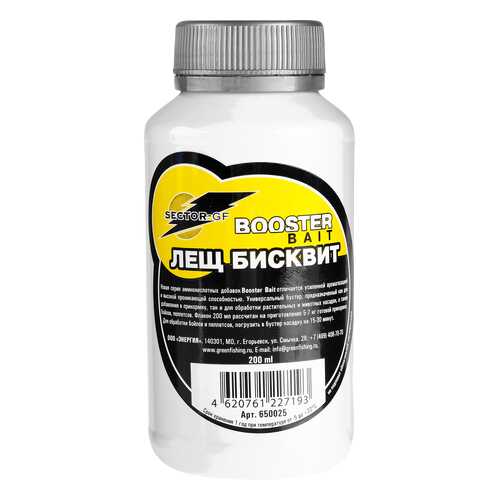 Добавка Green Fishing аминокислоты Booster Bait Лещ Бисквит 200 мл в Сплав
