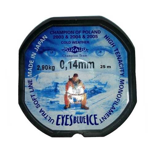 Леска монофильная Mikado Eyes Blue Ice 0,14 мм, 25 м, 2,9 кг в Сплав