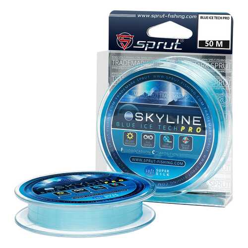 Леска монофильная Sprut Skyline IceTech Pro Blue 50 м, 0,165 мм, 4,95 кг в Сплав