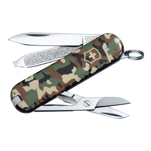 Мультитул-брелок Victorinox Classic 0.6223.94 58 мм разноцветный, 7 функций в Сплав