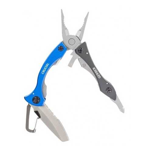 Мультитул Gerber Crucial 31-002951 серебристый/синий, 7 функций в Сплав